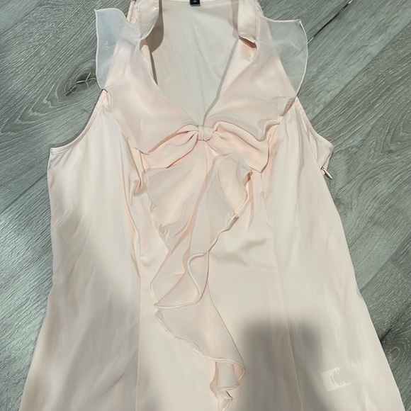 Express elite stretch top with side zipper size XS light pink color - Picture 3 of 4